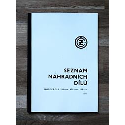 Katalog náhradních dílů - ČZ 980, 981, 984 Motokros