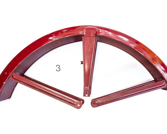 Přední blatník Jawa 634 červený č.3 Mototechna
